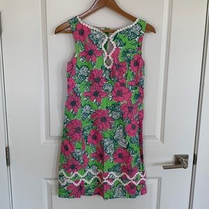 Lilly Pulitzer pink/green sleeveless dress